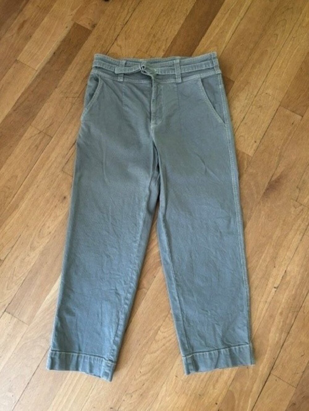 Anthropology Khaki Cropped Pant